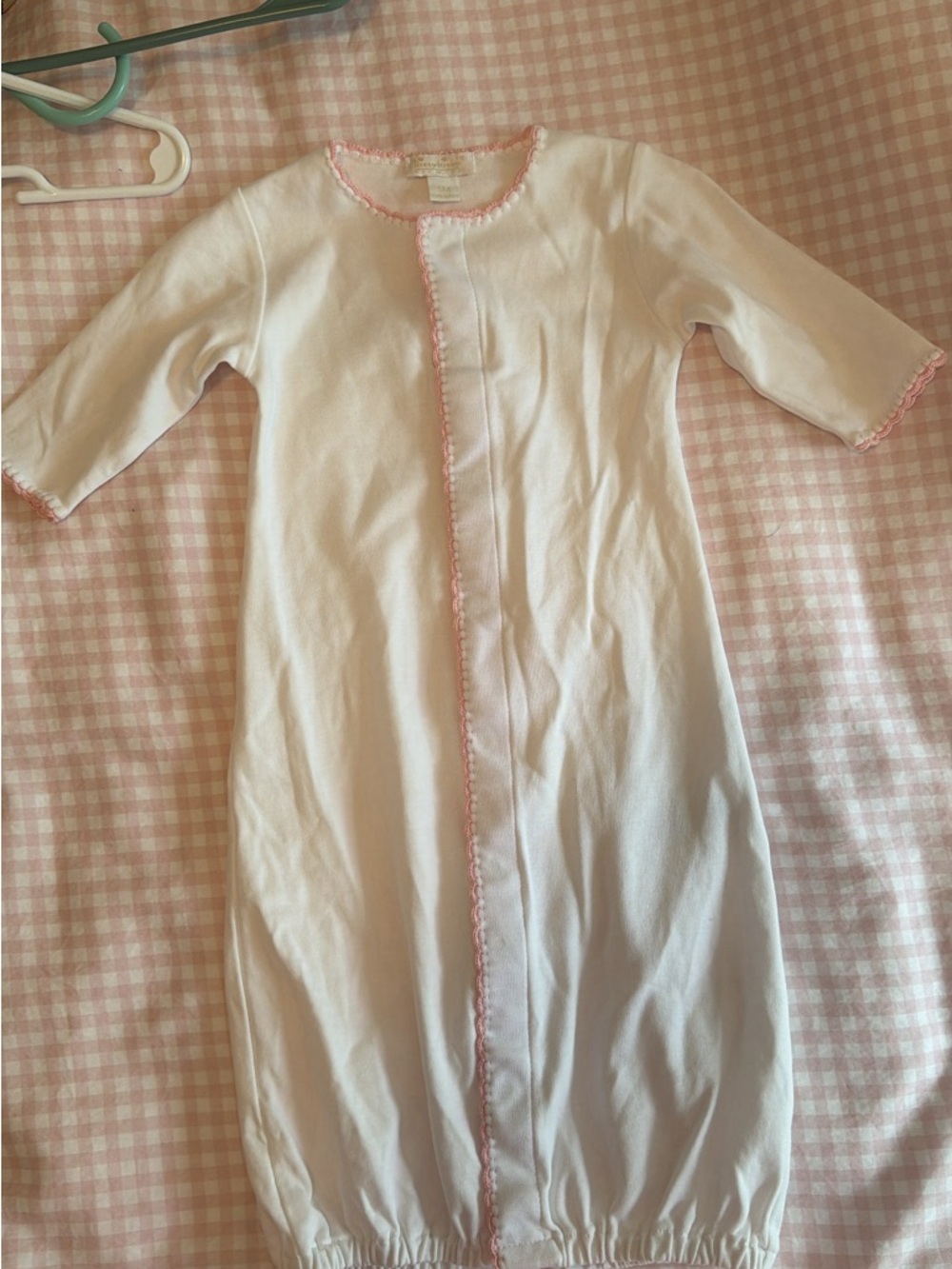 Kissy Kissy Pale Pink Infant Nightgown with Pink Trim